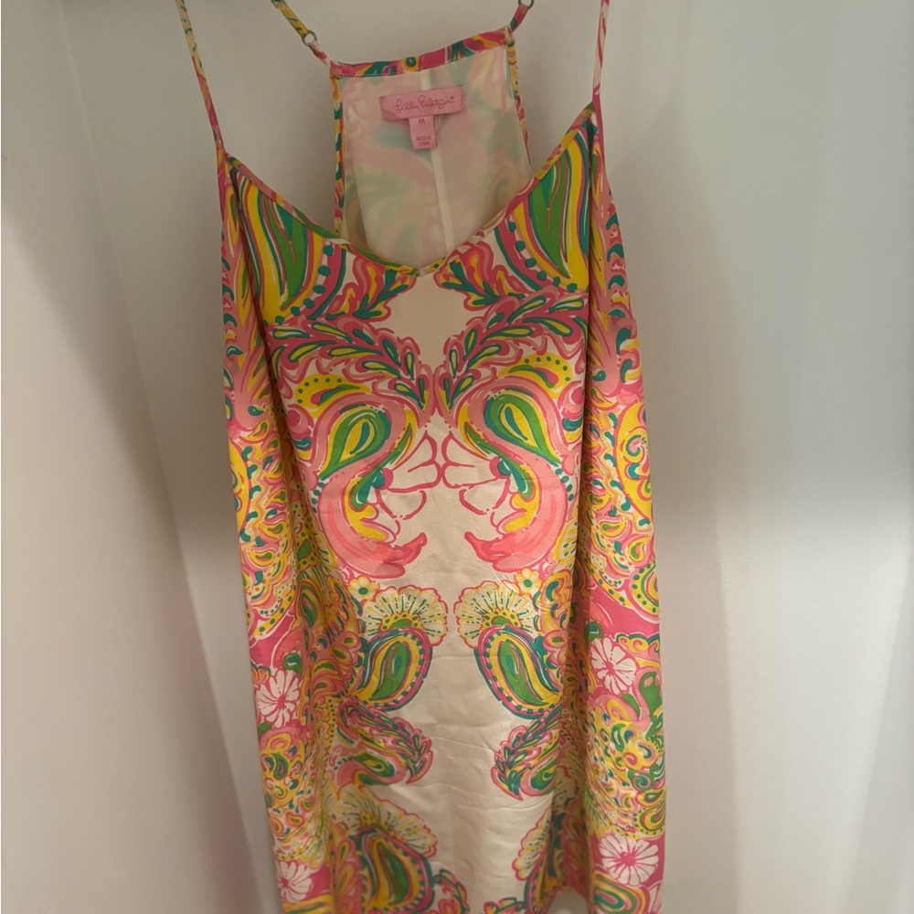 Lilly Pulitzer Pink and Yellow Sleeveless Sundress